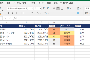 タスク管理Excelでプロジェクトをスッキリ整理