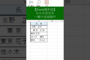 excel 空白 削除 関数 空白をスマートに除去する便利な技