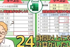 Excel時刻足し算で時間管理を簡単に
