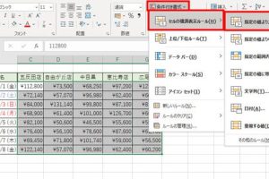 Excel条件付き書式数式で表を視覚的に強化