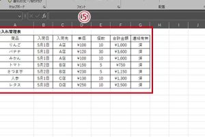 Excel枠線で表を視覚的に強化