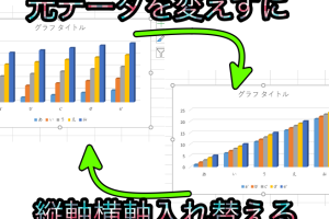 Excel縦軸横軸入れ替えでグラフを最適化