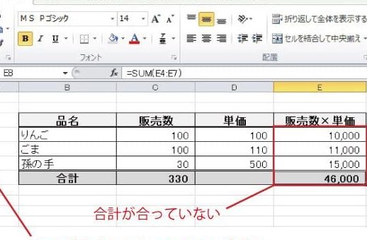 Excel計算式固定でミスを未然に防ぐ 1